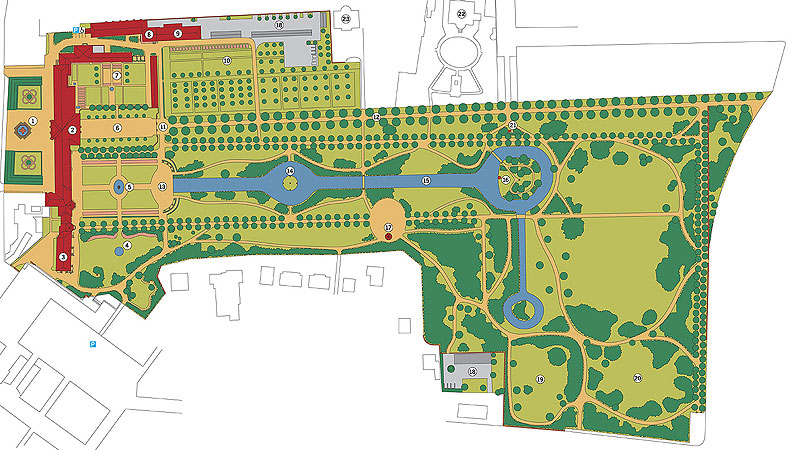 externer Link zum Plan des Hofgartens Bayreuth (PDF)