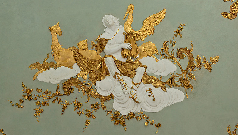Bild: Decke im Musikzimmer, Detail