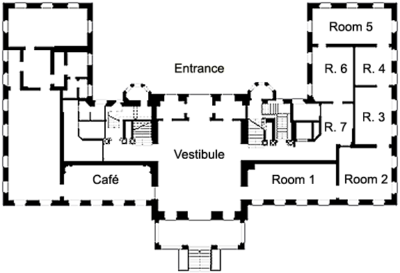 Picture: Plan of Fantaisie Palace (ground floor)