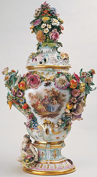 Picture: Garden Museum Fantaisie, Vase, Meißen, around 1878