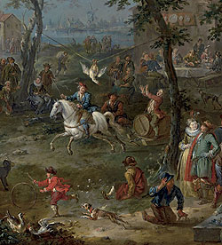 Bild: "Kirmesbelustigung: Entenfangen", Jan Pieter van Bredael d. J.
