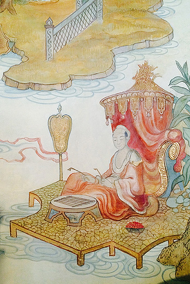 Bild: Neues Schloss, Japanisches Zimmer, Detail