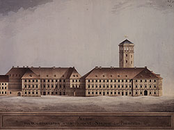 Bild: Altes Schloss Bayreuth, Architekturzeichnung