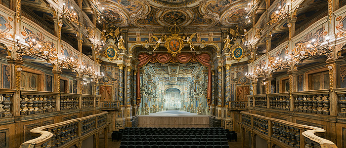 Bild: Markgräfliches Opernhaus, Blick zur Bühne