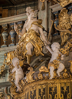 Picture: Margravial Opera House, detail of the prince's loge