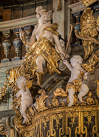 Bild: Markgräfliches Opernhaus, Detail der Fürstenloge